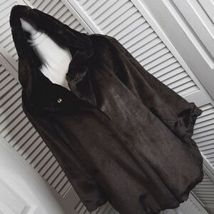 Charlie Paige Brown OS Faux Fur Jacket